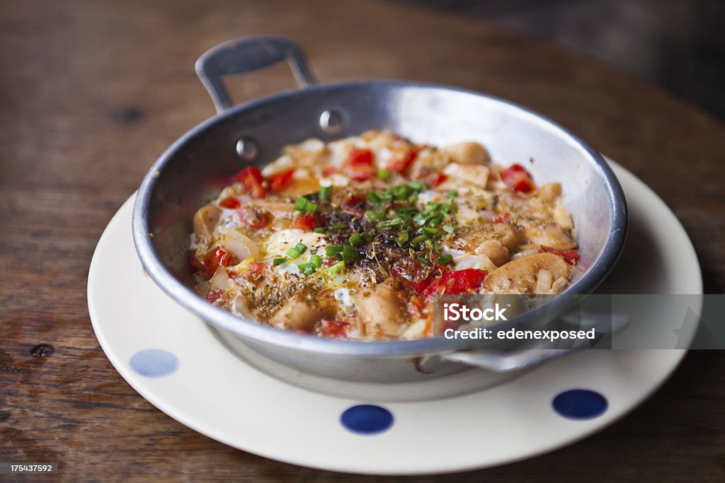 Italienische zubereitete Eier mit Oregano - Lizenzfrei Café Stock-Foto