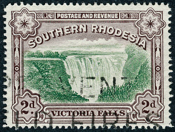 selo das cataratas de victoria - southern rhodesia imagens e fotografias de stock