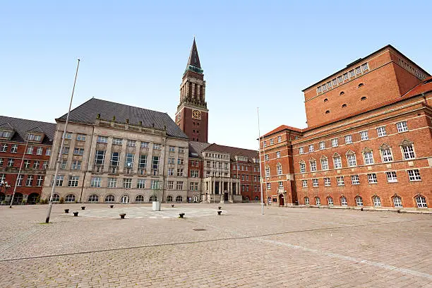 "Town hall and theatre Kiel, Germany"