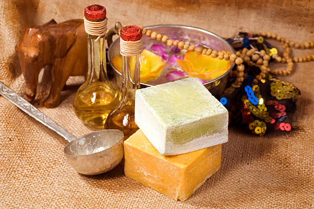 Homemade natural soap bars