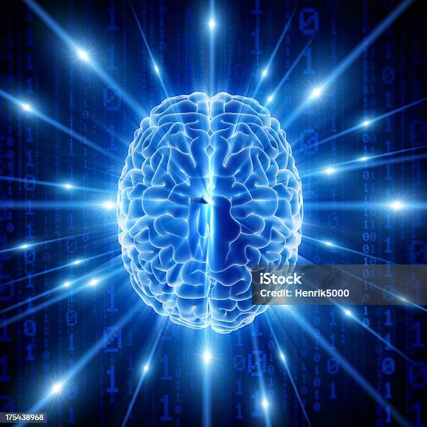 Mózgu Hitech Cyber Theme - zdjęcia stockowe i więcej obrazów Biotechnologia - Biotechnologia, Cyborg, Czujność