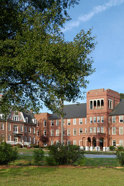 istock A view of college campus with trees on the side view 175439027