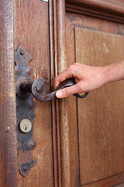 istock door opener with hand 175439420