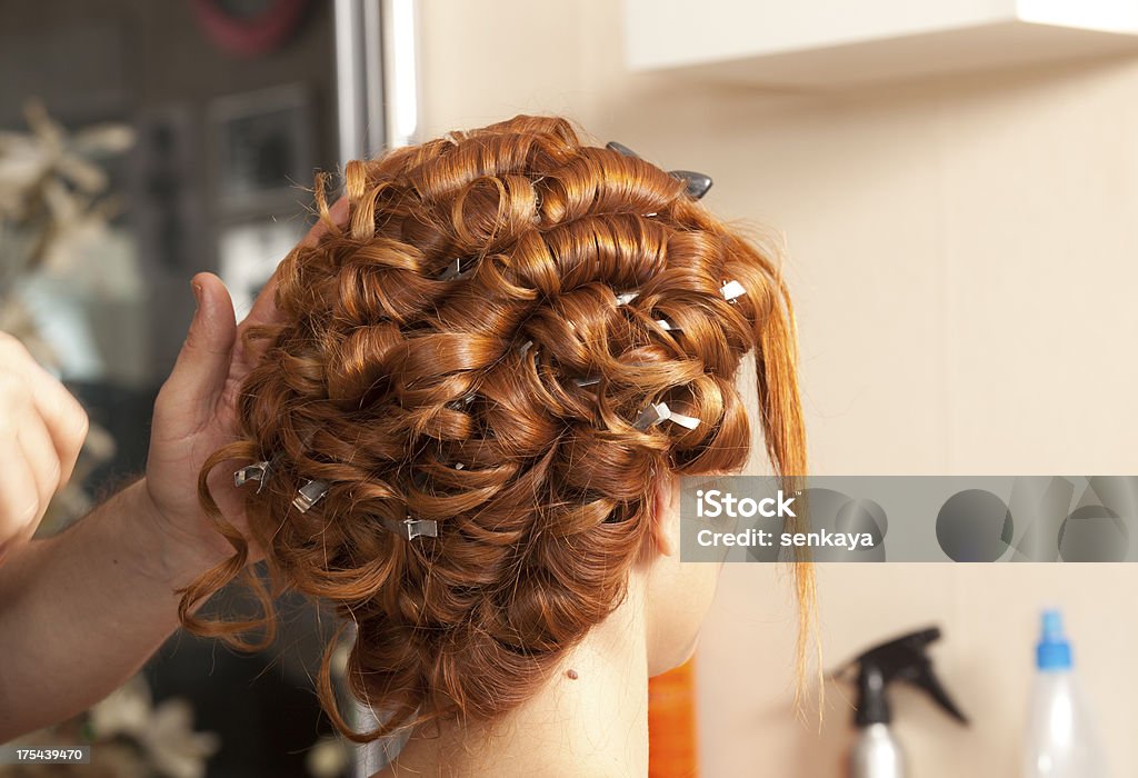 Невеста волосы - Стоковые фото Взрослый роялти-фри
