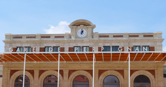 Detail of Perpignan Station in France