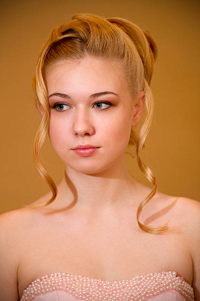 istock Beautiful girl in pink dress 175439958