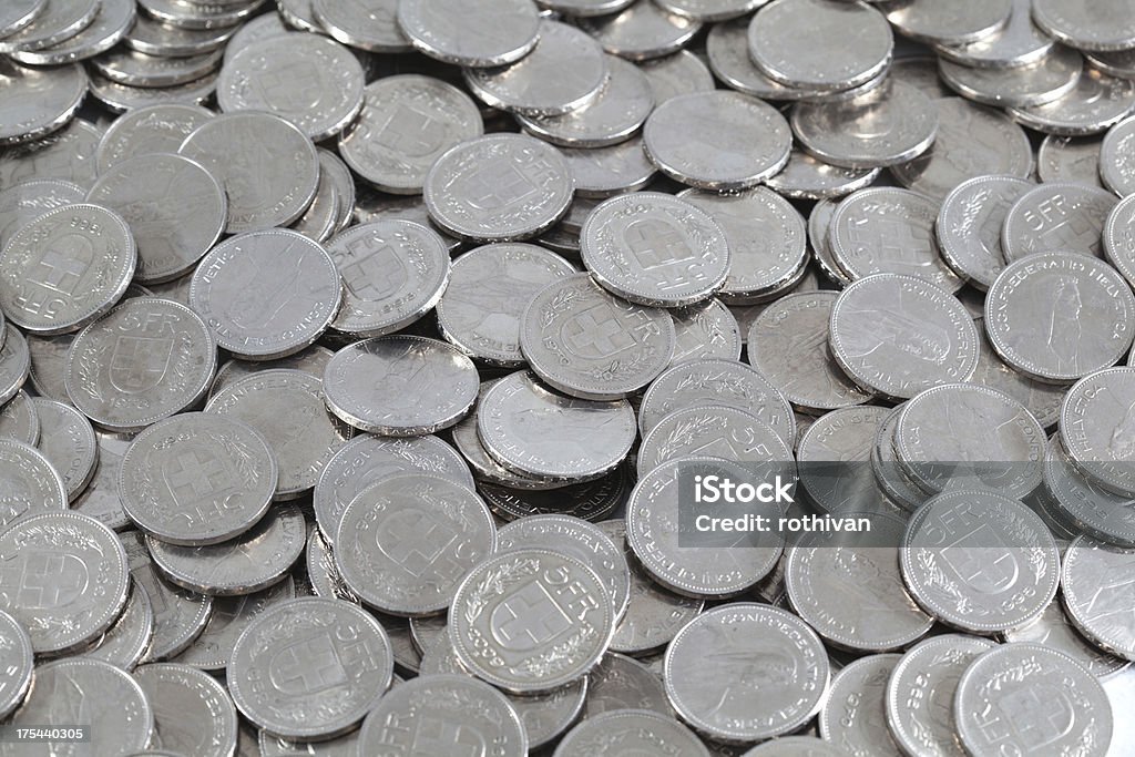 Monety - Zbiór zdjęć royalty-free (Szwajcarska moneta)