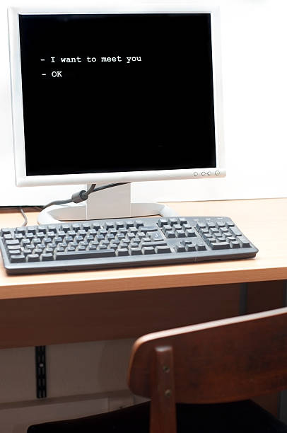 istock Meeting stranger online 175440399
