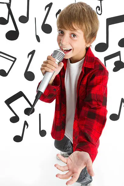 Photo of Singing funny boy