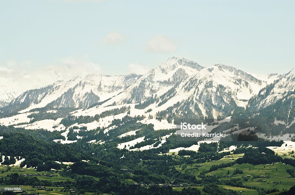 Schneebedeckte Berge in den Alpen - Lizenzfrei Alpen Stock-Foto