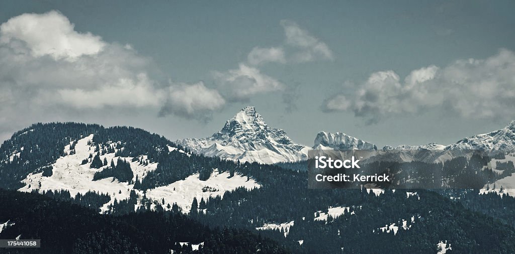 Schneebedeckte Berge in den Alpen - Lizenzfrei Alpen Stock-Foto