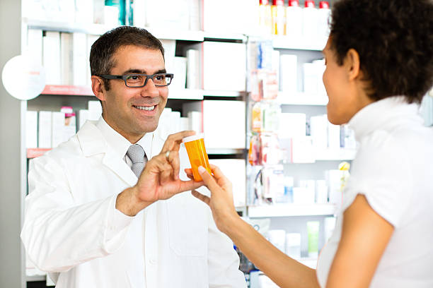 istock Customer and pharmacist at the pharmacy 175441179