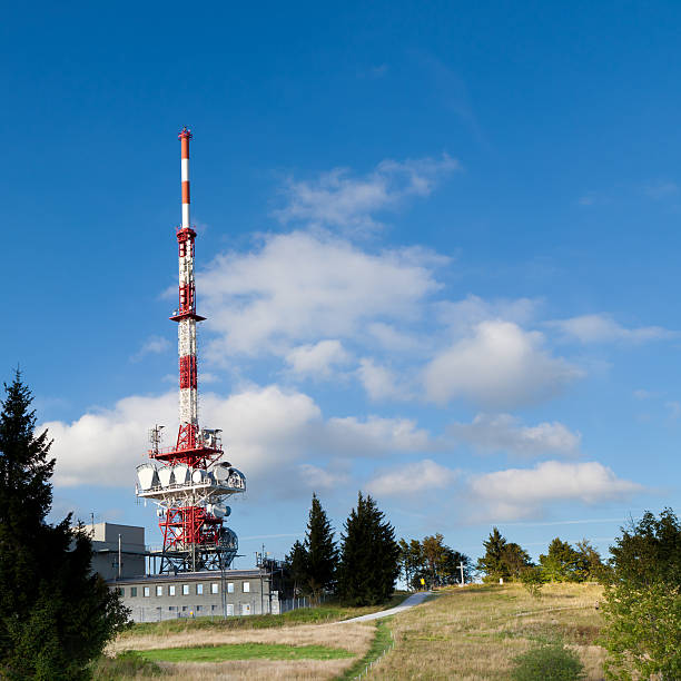 transmitter "transmitter in austria, square image" sendemast stock pictures, royalty-free photos & images