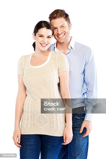 Beautiful Portrait Of Smiling Young Couple Stock Photo - Download Image Now - Adult, Adults Only, Beautiful People