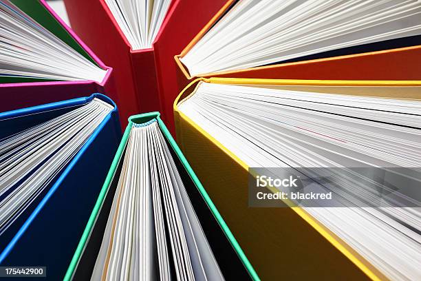 Colorful Books Abstract Stock Photo - Download Image Now - Abstract, Education, Book