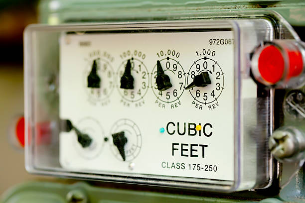 istock Close-up of Gas Meter for home use. 175443966