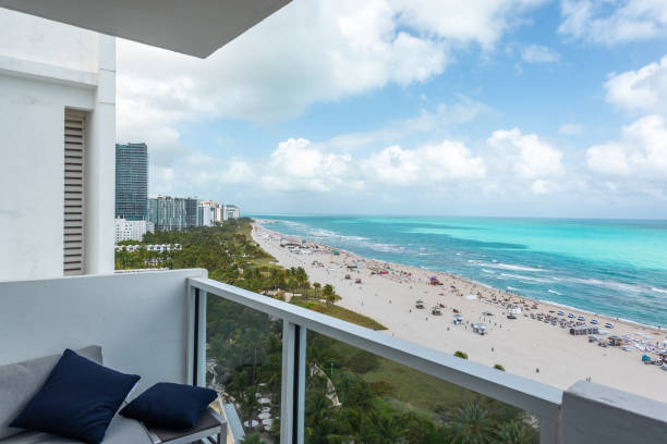 istock Photo of Miami Beach Florida from a balcony 1754441077