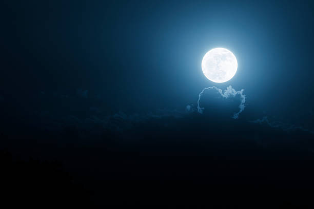 istock This Bright Moonrise Seems To Have Pushed Through The Clouds 175444168