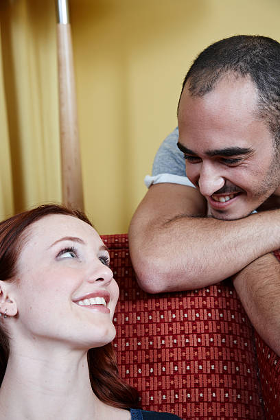 Young heterosexual couple in love