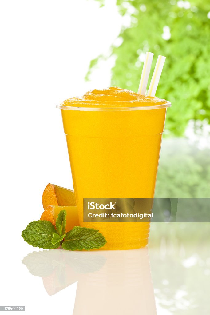 Frappé all'arancia - Foto stock royalty-free di Alimentazione sana