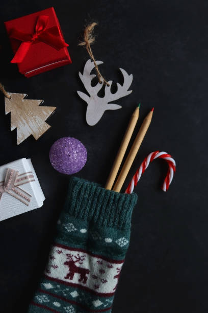 istock Stocking with Toys and Presents 1754445689