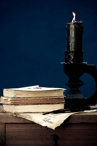 istock love letter with old books and candle 175444595