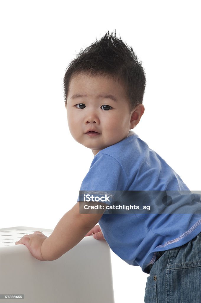 Adorable bébé garçon asiatique - Photo de 6-11 mois libre de droits
