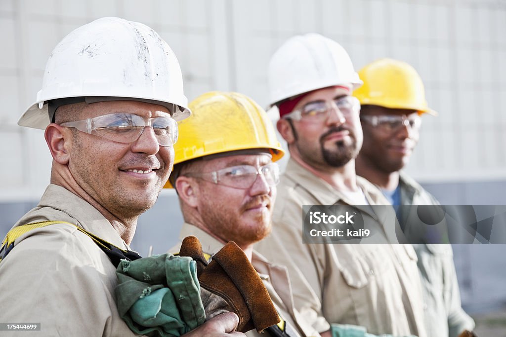 Equipo de trabajadores de la construcción - Foto de stock de Oficio libre de derechos