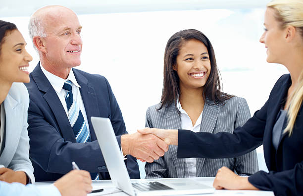 istock "Here's to a fruitful business relationship!" 175444783