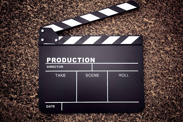 clapper board - video home video camera shooting video still стоковые фото и изображения