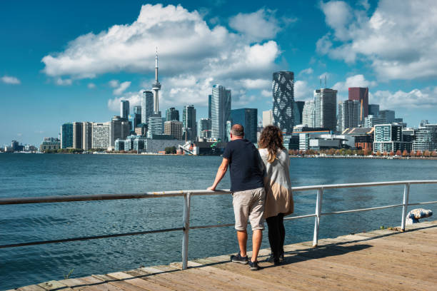 Downtown Toronto Waterfront Skyline Couple
