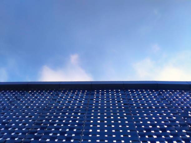 istock Front view of building with aluminum composite panel (ACP) ornaments 1754463131