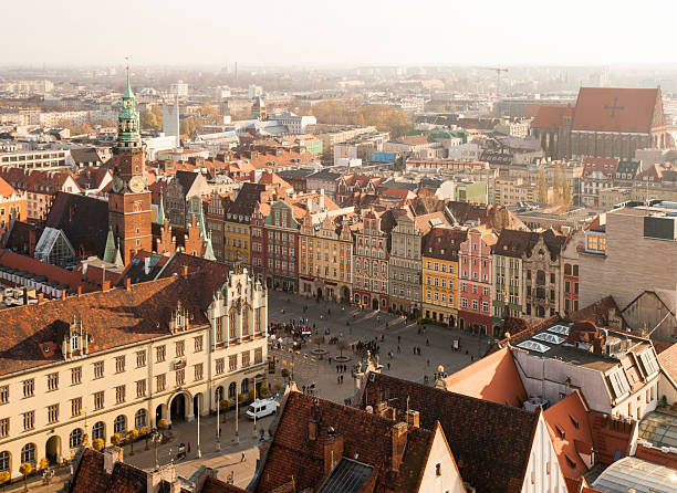 Centre of Wroclaw, Poland stock photo