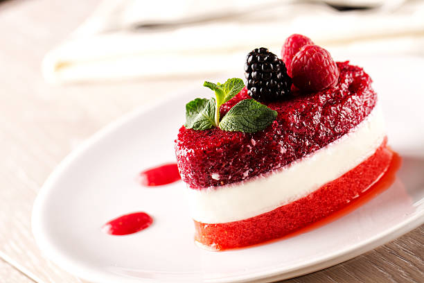 istock Delicious panna cotta with berries. 175447309