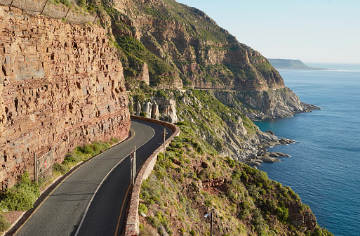 The beautiful mountain drive of Chapmans Peak, Cape Town, South Africa