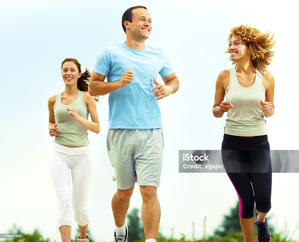 Personnes de Jogging en plein air. - Photo de Activité libre de droits