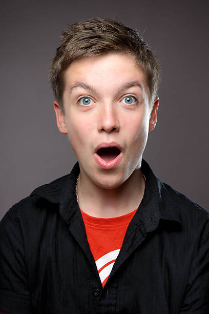 istock Teenage Boy Expressions - Happy Surprise 175447499