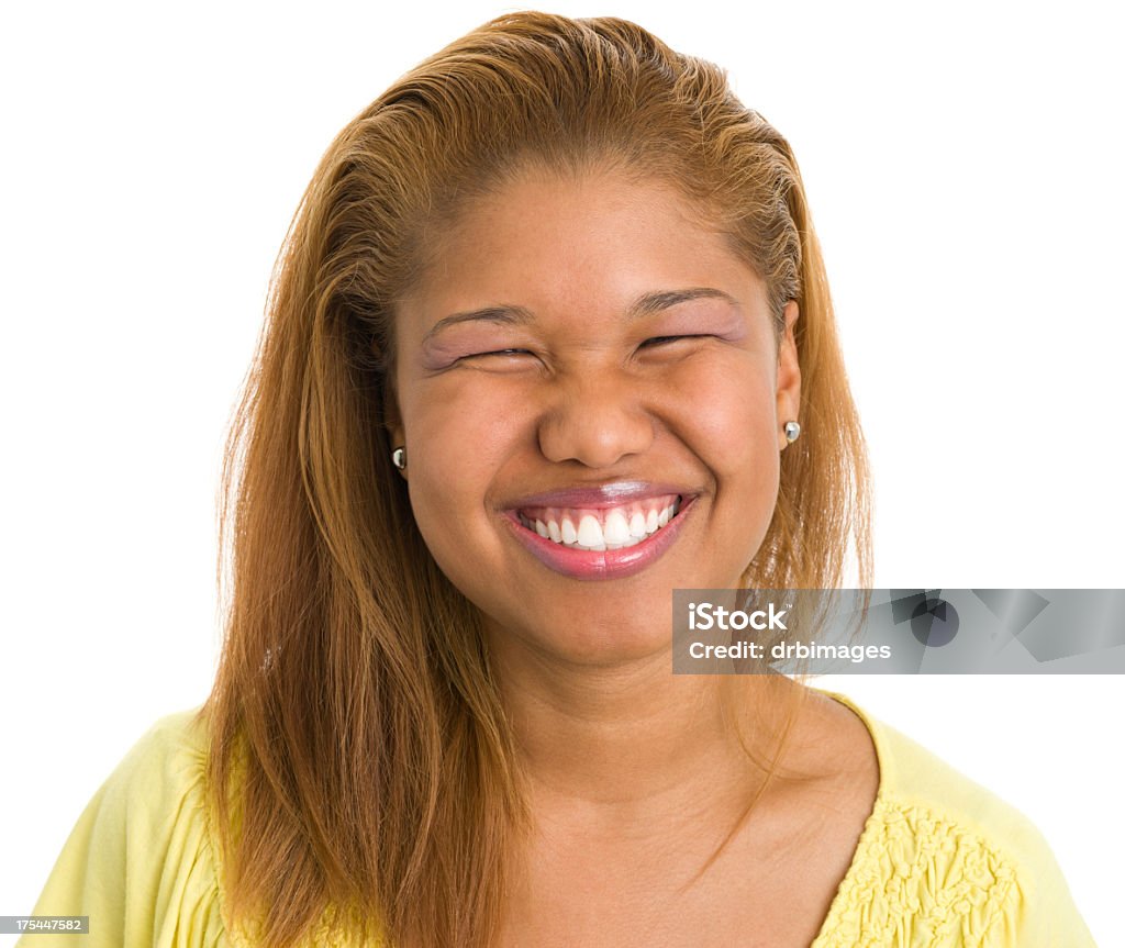 Jovem mulher sorrindo - Foto de stock de Felicidade royalty-free
