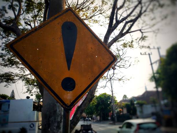 istock Warning signs of caution for motorists 1754478486