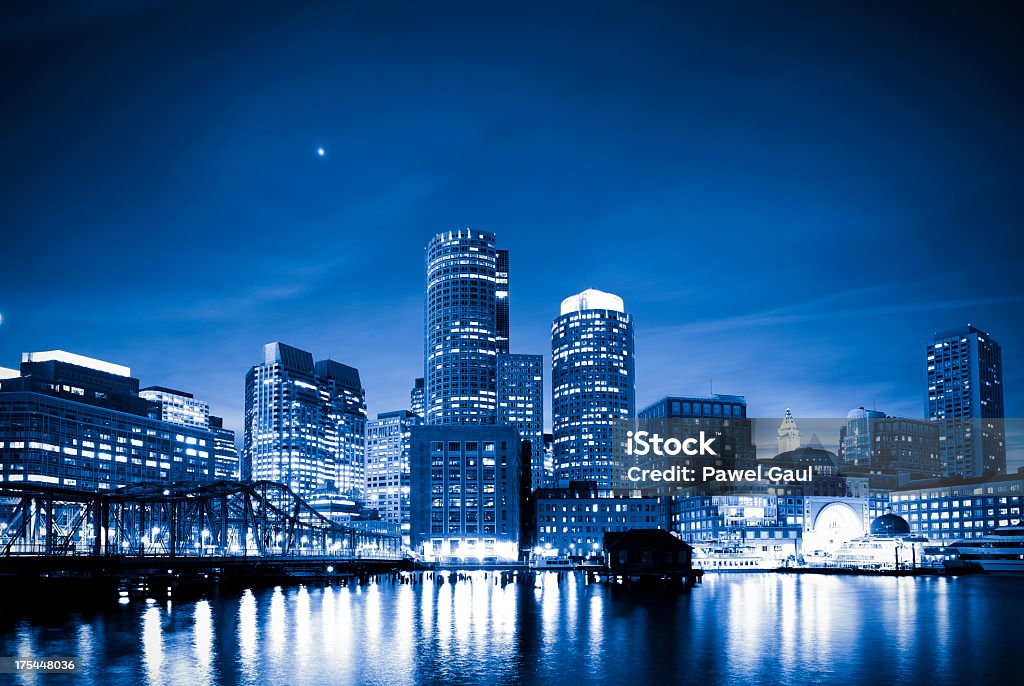 Azul de la ciudad de Boston - Foto de stock de Boston - Massachusetts libre de derechos