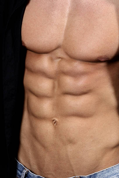 corpo sexy - abdominal muscle extreme sports sensuality sex symbol imagens e fotografias de stock