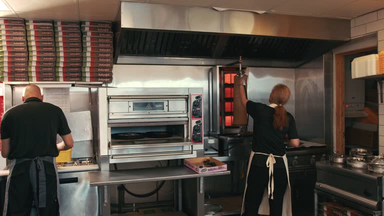 Busy Chip Shop Kitchen