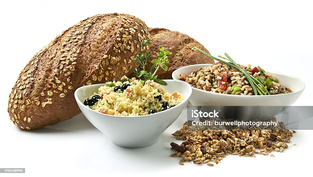 Estilo de vida saudável, grãos - Foto de stock de Trigo Integral - Alimento básico royalty-free