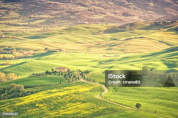 Quinta Em Val Dorcia - Fotografias de stock e mais imagens de Agricultura - Agricultura, Ajardinado, Ao Ar Livre