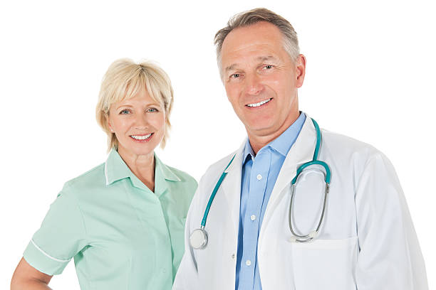 istock Happy Doctor With Female Nurse 175449474