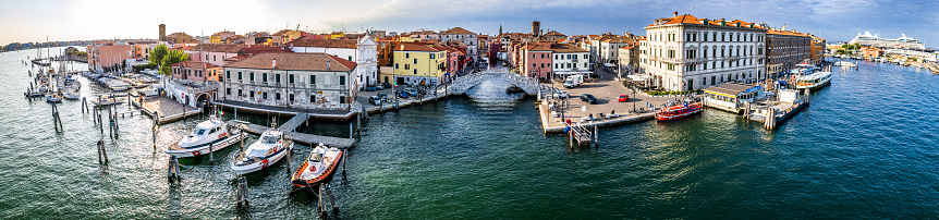 famous old town of chioggia in italy - photo