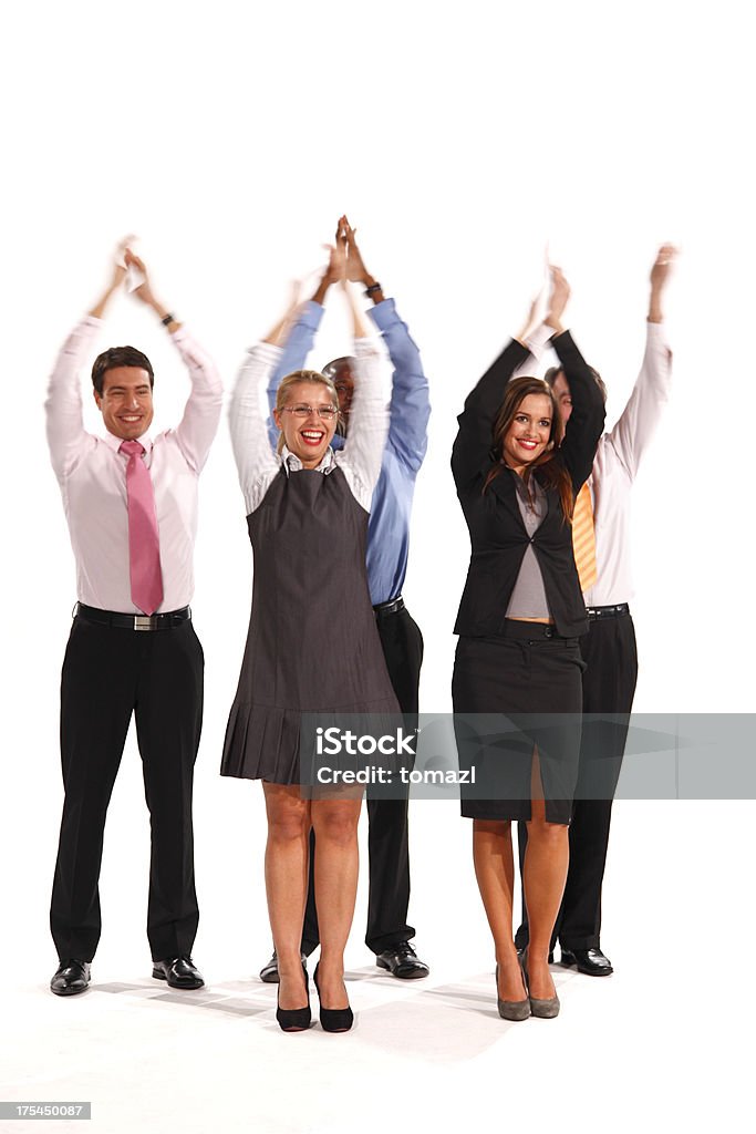 Gruppo di uomini d'affari Applaudire - Foto stock royalty-free di Abbigliamento da lavoro