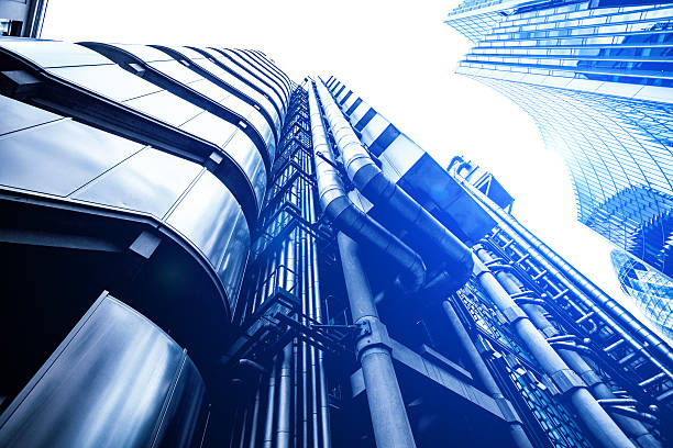 istock Futuristic Buildings in Business District, London 175450143