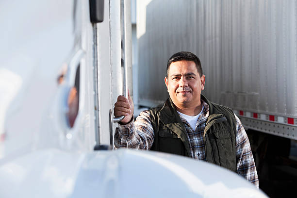 istock Hispanic truck driver 175450233