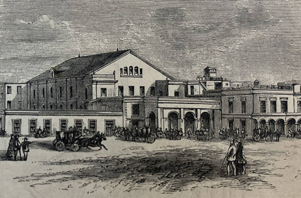 istock Antique illustration - The Tacon theatre - Cuba 1754503301